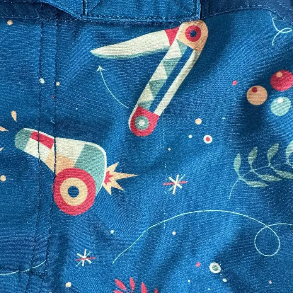 Johnny Cupcakes All-Over Print Cannon and Knife Pattern Swim Boardshorts